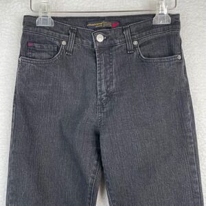 Vitamina Jeans Deluxe Edition Dark Grey Straight Leg Made in Italy Size 42 US 6